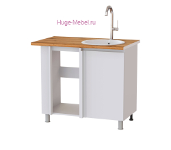 Кухонный шкаф нижний угловой 1000 Плейона (белый)