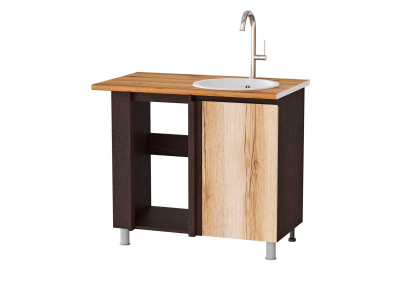 Кухонный шкаф нижний угловой 1000 Плейона (венге/дуб делано) Кухонный шкаф нижний угловой 1000 Плейона (венге/дуб делано)