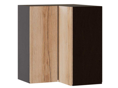 Кухонный шкаф верхний угловой 600 Плейона (венге/дуб делано) Кухонный шкаф верхний угловой 600 Плейона (венге/дуб делано)