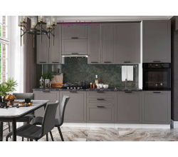 Кухня 3 метра "Альфа вулкан" с высокими шкафами