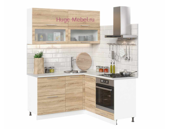 Маленькая угловая кухня 160х160 "Сонома"