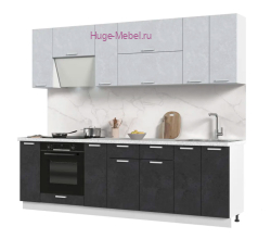 Кухня 2.6 метра "Бетон"