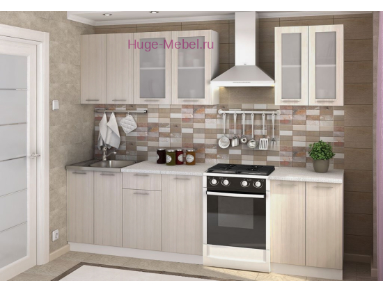 Кухня 2 метра "Дина шимо светлый"