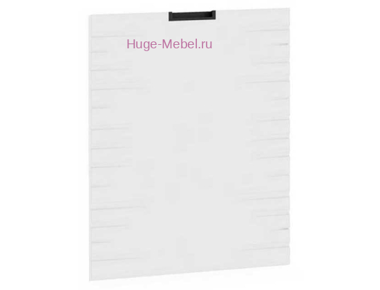 Фасад для посудомоечной машины 600 мм Ф-105 холст белый с фрезеровкой (Сахара)