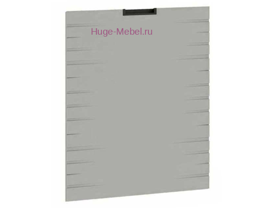 Фасад для посудомоечной машины 600 мм Ф-105 холст грей с фрезеровкой (Сахара)