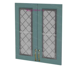 Кухонный фасад Ф-45 дуб бирюза (Модена)