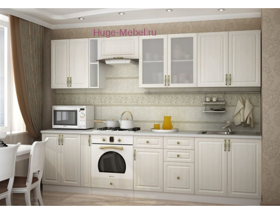 Кухня 3 метра "Юлия сандал белый"
