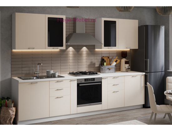 Кухня 3 метра "Катрин" крем