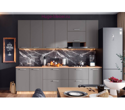 Кухня 2.6 метра с высокими шкафами "Катрин"