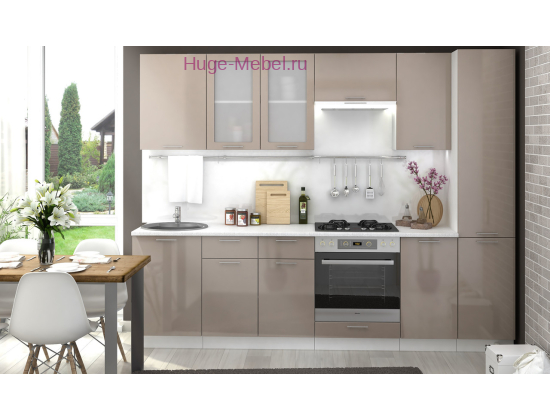 Кухня 2.4 метра "Ксения Кофе с молоком"