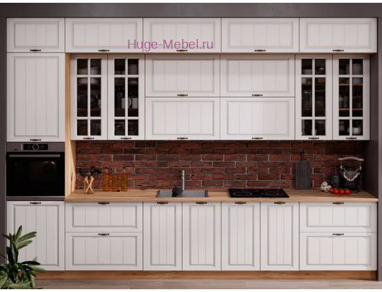 Кухня 3.8 метра "Мария" высотой 2.7