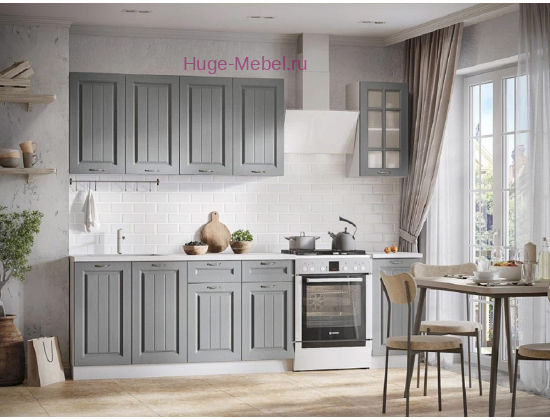 Кухня 2 метра "Мария" сталь