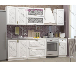 Белая кухня 2 метра "Модена"