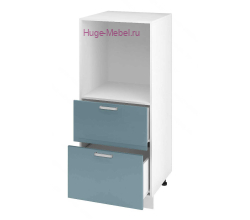 Пенал кухонный малый с нишей и ящиками 600 Катрин (топаз)