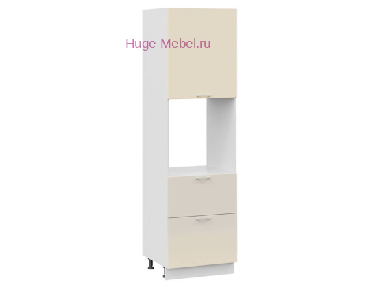 Пенал кухонный с нишей и ящиками 600 Катрин (крем)