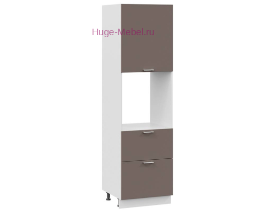 Пенал кухонный с нишей и ящиками 600 Катрин (муссон)