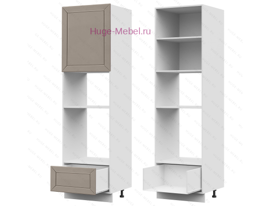 Пенал кухонный для встраиваемой техники 600 Альфа (латте)