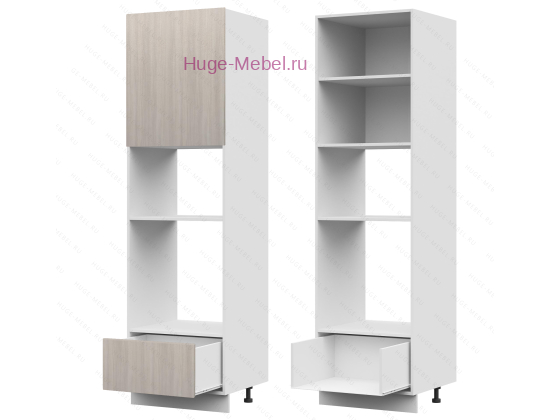 Пенал кухонный для встраиваемой техники 600 Дина (шимо светлый)