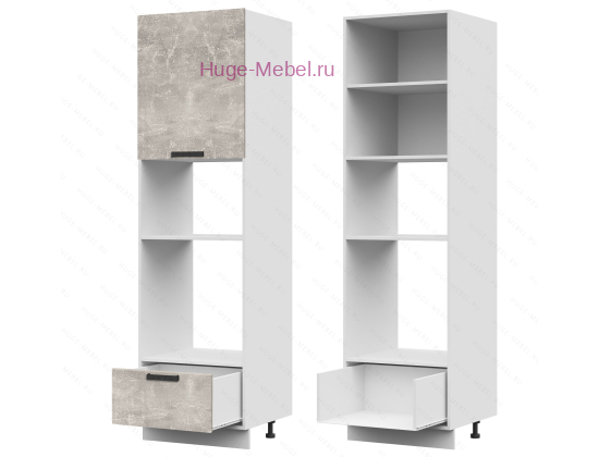 Пенал кухонный для встраиваемой техники 600 Пасаденна (ателье светлое)