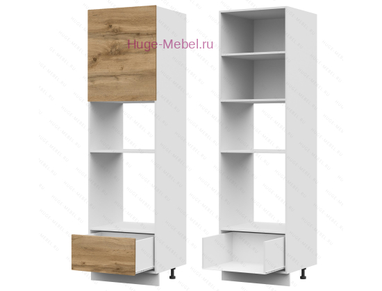 Пенал кухонный для встраиваемой техники 600 Пасаденна (дуб вотан)