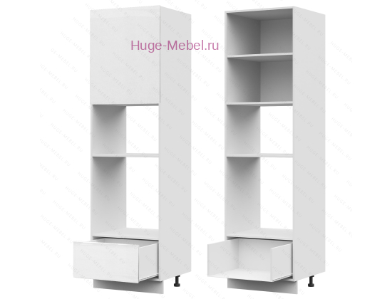 Пенал кухонный для встраиваемой техники 600 Ксения (белый)