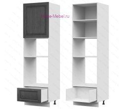 Пенал кухонный для встраиваемой техники 600 Мария (графит)