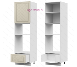 Пенал кухонный для встраиваемой техники 600 Модена (дуб ваниль)