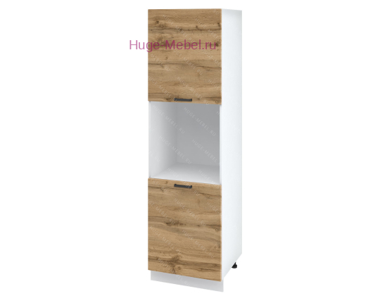 Пенал кухонный напольный с нишей 600 Пасаденна (дуб вотан)