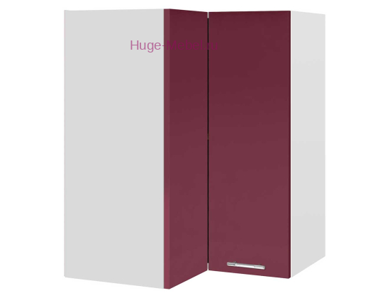 Угловой шкаф верхний прямой 600 Ксения (бордо)
