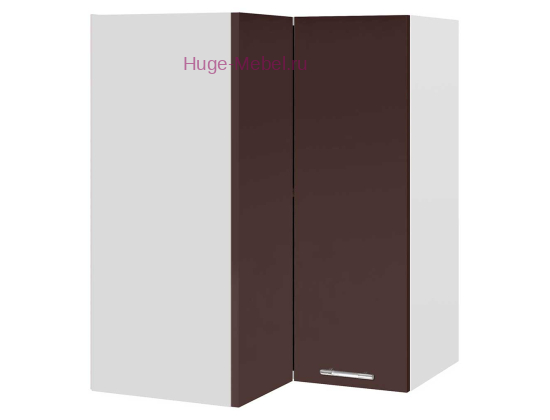 Угловой шкаф верхний прямой 600 Ксения (шоколад)