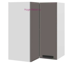 Угловой шкаф верхний прямой 600 Призма (асфальт супермат)