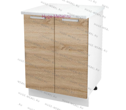 Шкаф кухонный нижний 600 Бетон (дуб сонома)