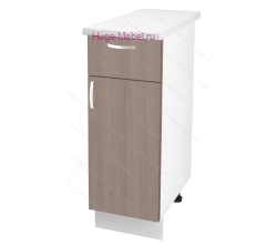 Нижний кухонный шкаф с ящиком  300 Дина (шимо темный)