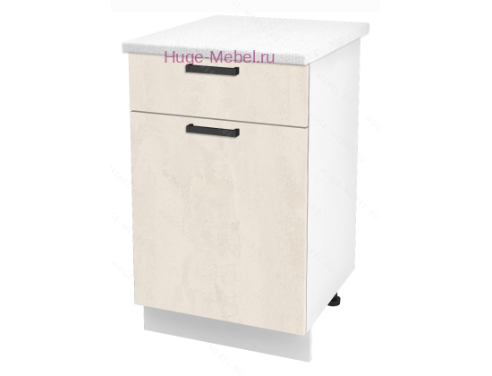 Нижний кухонный шкаф с ящиком  500 Пасаденна (шелковый камень)