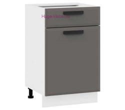 Нижний кухонный шкаф с ящиком 500 Призма (асфальт супермат)