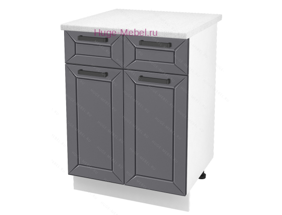 Нижний кухонный шкаф с ящиком  600 Альфа (вулкан)