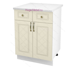 Нижний кухонный шкаф с ящиком  600 Модена (дуб ваниль)