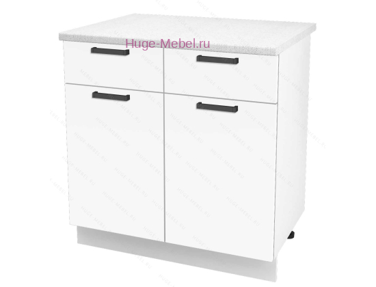 Нижний кухонный шкаф с ящиком  800 Пасаденна (белый бриллиант)