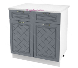 Нижний кухонный шкаф с ящиком  800 Модена (дуб серый)