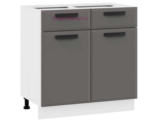Нижний кухонный шкаф с ящиком 800 Призма (асфальт супермат)
