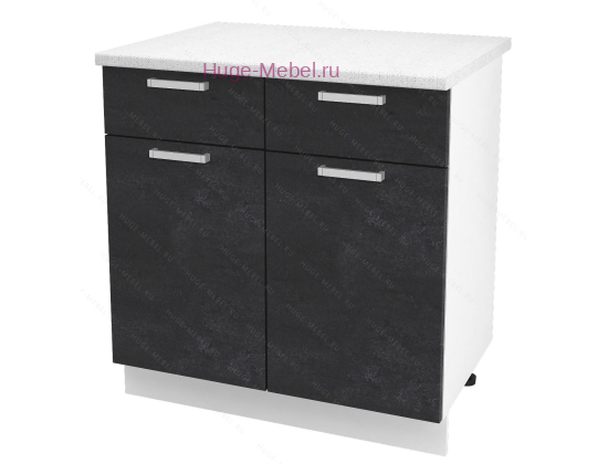Нижний кухонный шкаф с ящиком  800 Бетон (бетон чёрный)