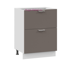 Нижний шкаф кухонный с двумя ящиками 600 Катрин (муссон)