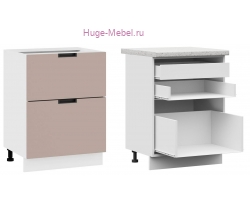Нижний шкаф кухонный с внутренним ящиком 600 Сахара (латте)