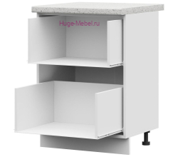 Корпус кухонного шкафа нижнего с 2 ящиками 600 ПВ (белый)