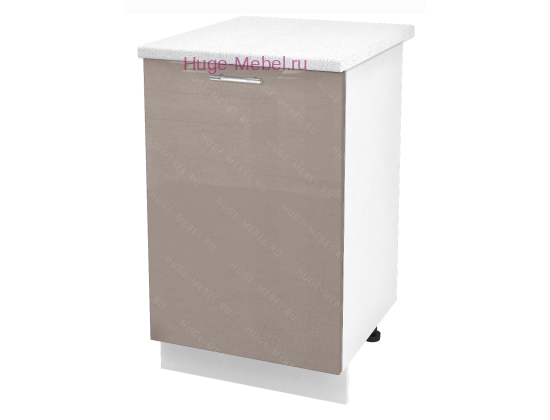 Шкаф кухонный нижний 600 Ксения Ф105 (кофе с молоком)