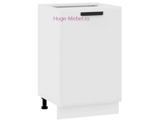 Шкаф кухонный нижний 600 Призма Ф105 (белый супермат)