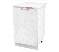 Шкаф кухонный нижний 500 Бетон (бетон белый)