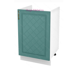 Кухонный шкаф под мойку 500 Модена (дуб бирюза)