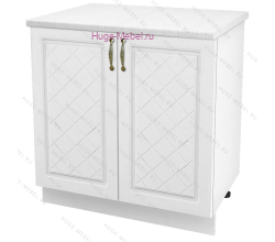 Шкаф кухонный нижний 800 Модена (дуб белый)