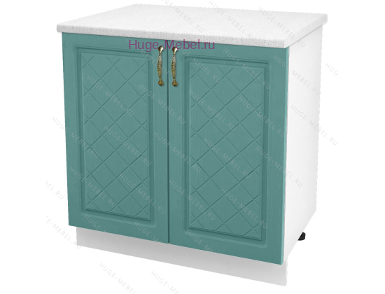 Шкаф кухонный нижний 800 Модена (дуб бирюза)